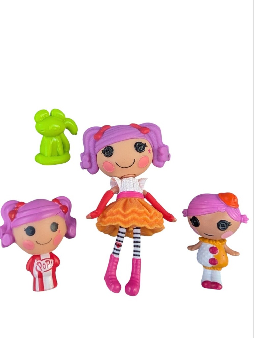 Lalaloopsy Mini Peanut Big Top, Squirt Little Top, Micro Doll & Balloon Cat